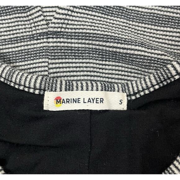 Marine Layer Lexi Daytime Striped Knit Grey Tank Midi Dress Lined Size Small - Picture 5 of 7